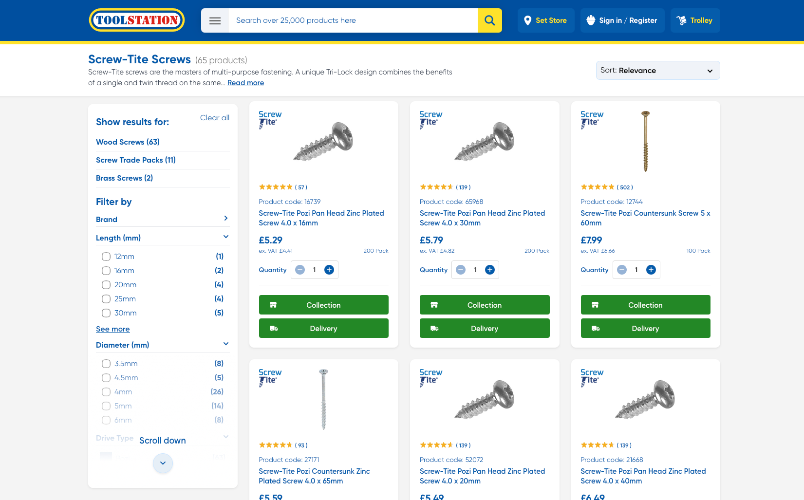 Toolstation Homepage